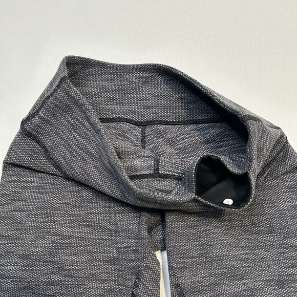 Lululemon Wunder Under Crop Leggings Size 6 Coco Pique Black White/Black READ - Picture 4 of 12